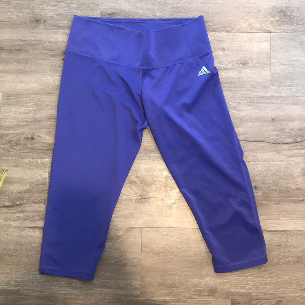 Adidas Purple Capri Work out Leggings